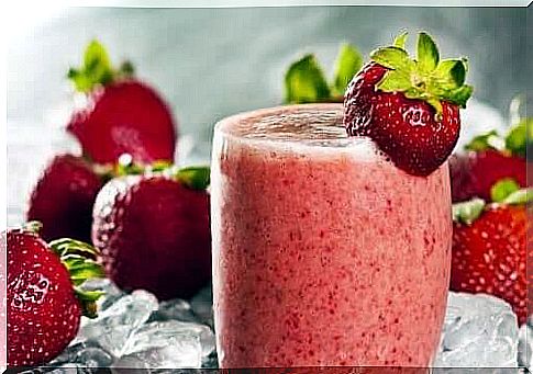 Iodine strawberry shake