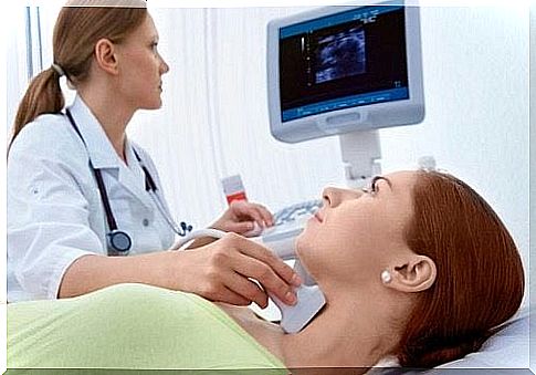 Examination of a thyroid disorder