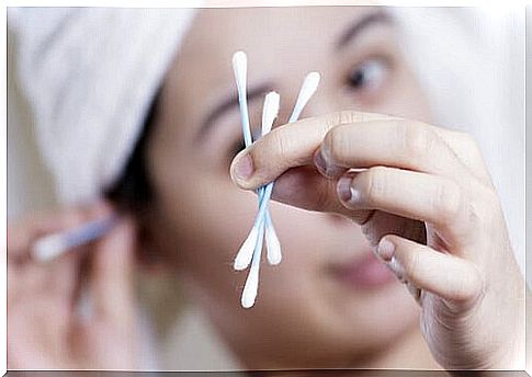 Ear cleaning with cotton swabs