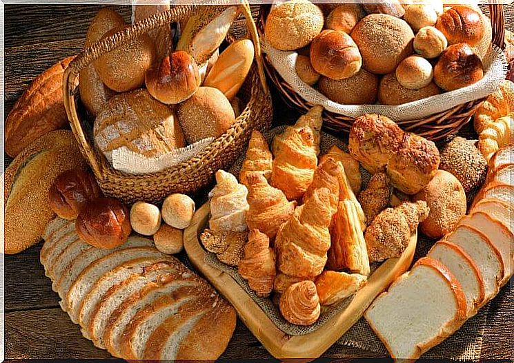 Baskets full of bread