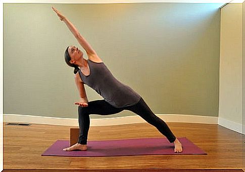 Yoga stretching exercise 